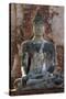Buddha statue at Wat Mahathat, Ayutthaya Historical Park, Thailand-Art Wolfe-Stretched Canvas
