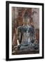 Buddha statue at Wat Mahathat, Ayutthaya Historical Park, Thailand-Art Wolfe-Framed Premium Photographic Print