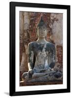 Buddha statue at Wat Mahathat, Ayutthaya Historical Park, Thailand-Art Wolfe-Framed Photographic Print