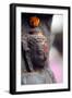 Buddha statue, Buddhist shrine in the street, Kathmandu, Nepal, Asia-Godong-Framed Photographic Print