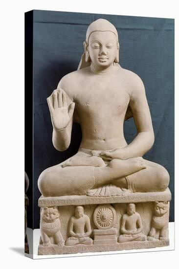 Buddha, Statue from Mankuwar, Madhya Pradesh, India-null-Stretched Canvas