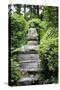 Buddha Statue.Garden in Kyoto.Japan.-Stanislav Komogorov-Stretched Canvas