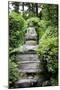 Buddha Statue.Garden in Kyoto.Japan.-Stanislav Komogorov-Mounted Photographic Print