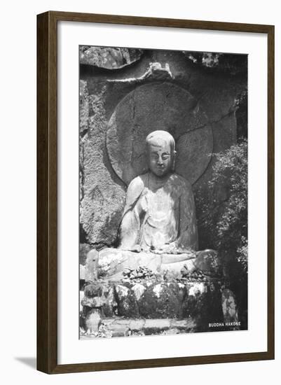 Buddha Statue, Hakone, Japan-null-Framed Art Print