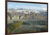 Buddha Statue in Cliffs (Since Destroyed by the Taliban), Bamiyan, Afghanistan-Sybil Sassoon-Framed Photographic Print