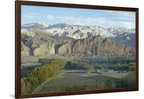 Buddha Statue in Cliffs (Since Destroyed by the Taliban), Bamiyan, Afghanistan-Sybil Sassoon-Framed Photographic Print