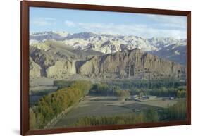 Buddha Statue in Cliffs (Since Destroyed by the Taliban), Bamiyan, Afghanistan-Sybil Sassoon-Framed Photographic Print