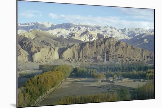 Buddha Statue in Cliffs (Since Destroyed by the Taliban), Bamiyan, Afghanistan-Sybil Sassoon-Mounted Photographic Print