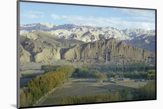 Buddha Statue in Cliffs (Since Destroyed by the Taliban), Bamiyan, Afghanistan-Sybil Sassoon-Mounted Photographic Print