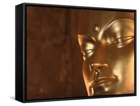 Buddha Statue in Temple-Fred de Noyelle-Framed Stretched Canvas