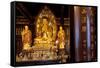 Buddha Statue in Temple-Paul Souders-Framed Stretched Canvas