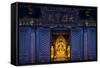 Buddha Statue in Temple-Paul Souders-Framed Stretched Canvas