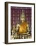 Buddha Statue in the Main Temple, Wat Saen, Luang Prabang, Laos, Indochina, Southeast Asia, Asia-Richard Maschmeyer-Framed Photographic Print