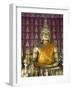 Buddha Statue in the Main Temple, Wat Saen, Luang Prabang, Laos, Indochina, Southeast Asia, Asia-Richard Maschmeyer-Framed Photographic Print