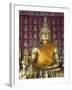 Buddha Statue in the Main Temple, Wat Saen, Luang Prabang, Laos, Indochina, Southeast Asia, Asia-Richard Maschmeyer-Framed Photographic Print