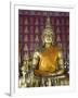 Buddha Statue in the Main Temple, Wat Saen, Luang Prabang, Laos, Indochina, Southeast Asia, Asia-Richard Maschmeyer-Framed Photographic Print