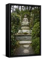 Buddha Statue in the Ryoan-Ji Temple, UNESCO World Heritage Site, Kyoto, Japan, Asia-Michael Runkel-Framed Stretched Canvas