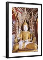 Buddha Statue, Thanboddhay Paya Temple, Monywa, Myanmar (Burma), Asia-Christian Kober-Framed Photographic Print