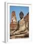 Buddha Statue, Wat Mahatat, Ayutthaya Historical Park, Ayutthaya, Thailand, Southeast Asia, Asia-null-Framed Photographic Print