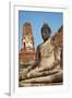 Buddha Statue, Wat Mahatat, Ayutthaya Historical Park, Ayutthaya, Thailand, Southeast Asia, Asia-null-Framed Photographic Print