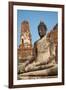 Buddha Statue, Wat Mahatat, Ayutthaya Historical Park, Ayutthaya, Thailand, Southeast Asia, Asia-null-Framed Photographic Print