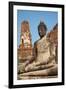 Buddha Statue, Wat Mahatat, Ayutthaya Historical Park, Ayutthaya, Thailand, Southeast Asia, Asia-null-Framed Photographic Print