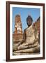 Buddha Statue, Wat Mahatat, Ayutthaya Historical Park, Ayutthaya, Thailand, Southeast Asia, Asia-null-Framed Photographic Print