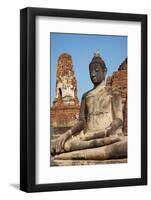 Buddha Statue, Wat Mahatat, Ayutthaya Historical Park, Ayutthaya, Thailand, Southeast Asia, Asia-null-Framed Photographic Print