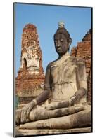 Buddha Statue, Wat Mahatat, Ayutthaya Historical Park, Ayutthaya, Thailand, Southeast Asia, Asia-null-Mounted Photographic Print