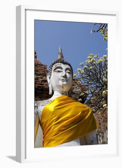 Buddha Statue, Wat Phra Chao Phya-Thai, Ayutthaya, Thailand-Cindy Miller Hopkins-Framed Photographic Print