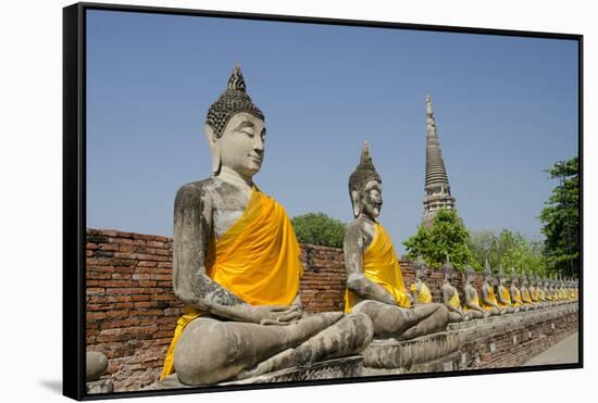 Buddha Statue, Wat Phra Chao Phya-Thai, Ayutthaya, Thailand-Cindy Miller Hopkins-Framed Stretched Canvas