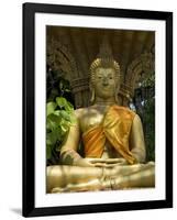 Buddha Statue, Wat Si Muang, Vientiane, Laos, Indochina, Southeast Asia, Asia-Richard Maschmeyer-Framed Photographic Print