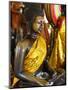 Buddha Statue With Offerings at Wat Phnom Temple, Phnom Penh, Cambodia, Indochina,-null-Mounted Photographic Print