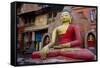 Buddha Statue-Simon Montgomery-Framed Stretched Canvas