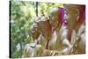 Buddha Statues at Ten Thousand Buddhas Monastery, Shatin, New Territories, Hong Kong, China, Asia-Ian Trower-Stretched Canvas