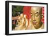 Buddha Statues at Ten Thousand Buddhas Monastery, Shatin, New Territories, Hong Kong, China, Asia-Ian Trower-Framed Photographic Print