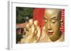 Buddha Statues at Ten Thousand Buddhas Monastery, Shatin, New Territories, Hong Kong, China, Asia-Ian Trower-Framed Photographic Print