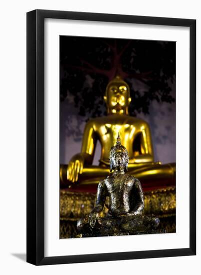 Buddha Statues At The Grand Palace In Bangkok, Thailand-Lindsay Daniels-Framed Photographic Print