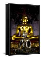 Buddha Statues At The Grand Palace In Bangkok, Thailand-Lindsay Daniels-Framed Stretched Canvas