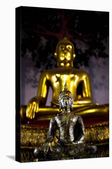 Buddha Statues At The Grand Palace In Bangkok, Thailand-Lindsay Daniels-Stretched Canvas