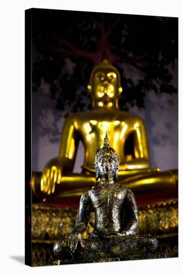 Buddha Statues At The Grand Palace In Bangkok, Thailand-Lindsay Daniels-Stretched Canvas