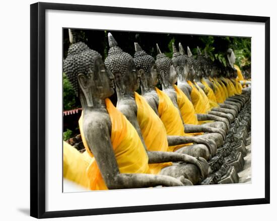 Buddha Statues, Ayuthaya, Thailand, Southeast Asia-Porteous Rod-Framed Photographic Print