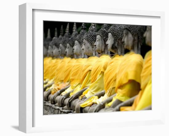 Buddha Statues, Ayuthaya, Thailand, Southeast Asia-Porteous Rod-Framed Photographic Print