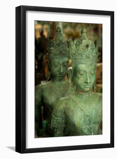 Buddha Statues II-Erin Berzel-Framed Photographic Print