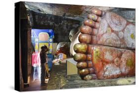 Buddha Statues in Cave 1-Christian Kober-Stretched Canvas