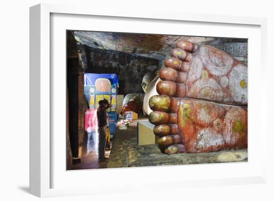 Buddha Statues in Cave 1-Christian Kober-Framed Photographic Print