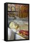 Buddha Statues in Cave 1-Christian Kober-Framed Stretched Canvas