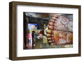 Buddha Statues in Cave 1-Christian Kober-Framed Photographic Print