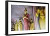 Buddha Statues in Cave 2 (Cave of the Great Kings)-Matthew Williams-Ellis-Framed Photographic Print