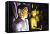 Buddha Statues in Cave 4 (Western Cave)-Matthew Williams-Ellis-Framed Stretched Canvas